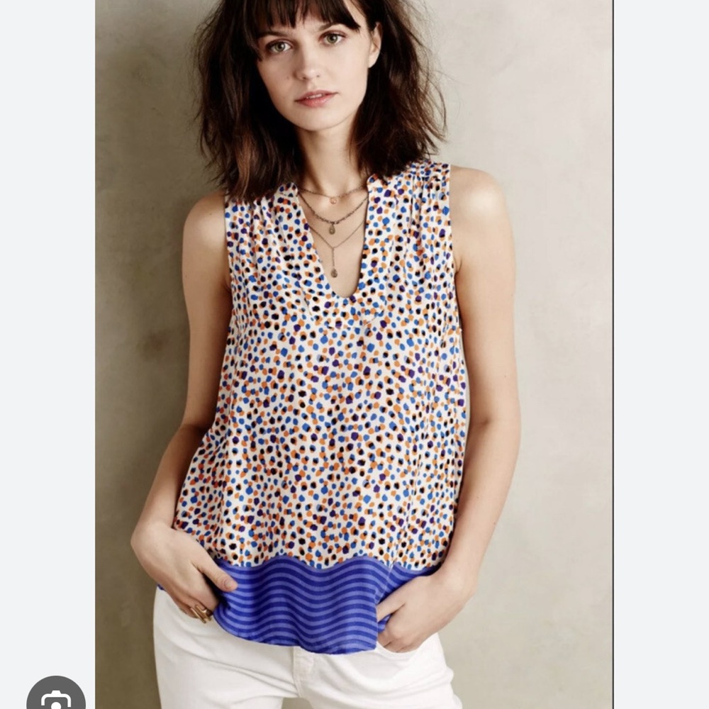 Anthropologie Maeve Enna Tank Swing Top Blouse